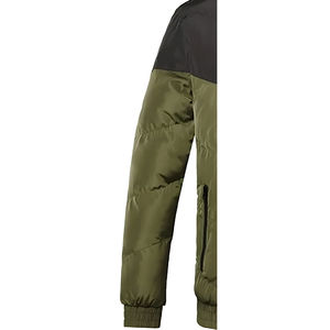 Doudoune d'hiver décontractée pour homme, personnalisable, à col montant, avec rembourrage en polyester écologique, imperméable et respirante à l'avant - Product Image 3