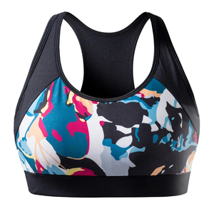 RIZNA ENTERPRISES Women's High <b>Support</b> Breathable Sports Bra for Yoga Running Padded <b>Crop</b> <b>Top</b> Removable Pads Heat-Transfer - Product Image 3