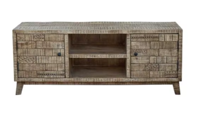 ตู้วางทีวีไม้โบราณแบบดั้งเดิม พร้อมที่เก็บของ ทำด้วยมือ เป็นมิตรกับสิ่งแวดล้อม ทนทาน เฟอร์นิเจอร์ห้องนั่งเล่น ดีไซน์ติดผนัง - Product Image 2