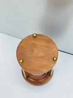Minuteur à sable en bois fait main de 8 pouces avec sable rose |   Décoration de table rustique avec motif croix d'ange pour Noël et anniversaires - Uttarakhand