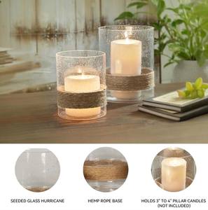 Porte-bougie rond en verre fait main pour la décoration de la maison, Pâques, anniversaire, Noël, centre de table de mariage - Product Image 3