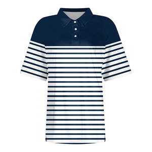 Logo personnalisé OEM pour femmes 100% coton spandex polyester pour polo respirant décontracté solide motif de haute qualité au meilleur prix - Product Image 1