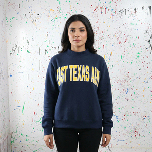 Sudadera de Cuello Redondo East Texas A&M, Azul Marino, Corte Regular, Unisex, Informal, 100% Algodón, Estampado Frontal CLUSH SPORTS - Product Image 1