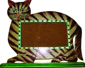 Handmade Wooden Cat Photo <b>Frame</b> Custom Shape Full Color Silk Screen <b>Printing</b> Tabletop Horizontal Creative Design - Product Image 3