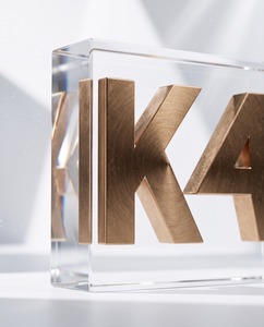 Sleek Modern Acrylic Bronze Letter Medal Celebrating Achievements Customizable Award Combining Elegance Personalization Durable - Product Image 4