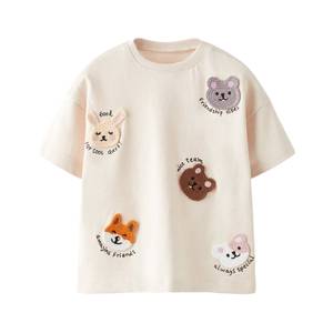 Playera Unisex para Bebé con Logotipo del Fabricante, 100% Algodón, Tejido de Punto Estampado, Suave, Transpirable y Ecológico - Product Image 1