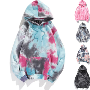 Sudaderas con Capucha Tie Dye Personalizadas para Hombre, Sudaderas Extra Grandes Unisex, Ropa Urbana Holgada, Sudaderas Hip Hop, Ropa para Hombre - Product Image 2