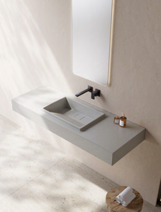 Baignoire autoportante traditionnelle en pierre artificielle avec fonction massage et hydromassage, 40 jets, drain intégré, écologique, durable, finition diamant - Product Image 4