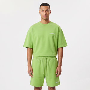 Ensemble haut et short pour hommes en gros, manches courtes, avec logo personnalisé, t-shirt - Product Image 5