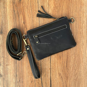 Nueva cartera cruzada de moda occidental de lujo de tamaño pequeño para mujer, bolso de mensajero de hombro de piel de vaca de nailon con Logo de cuero, regalo - Product Image 5