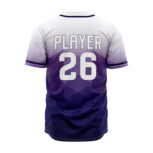 Wholesale Cheap Price Breathable Quick Dry Unisex Baseball Wear Adults Team Baseball Jersey Softball Club Training Jersey - Product Image 5
