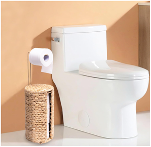 Support de papier toilette Artex Hai Nam en jacinthe d'eau naturelle, style bohème, autoportant, organisateur de rangement - Product Image 3