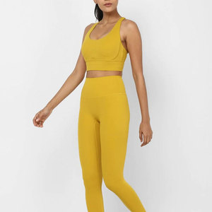 Ensembles de yoga pour femmes sur mesure, taille élastique, haute qualité, service OEM, prix raisonnable - Product Image 4