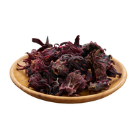 Pétales de fleurs d'hibiscus séchées rouge foncé 100% naturels saveur acide du Vietnam pour le thé, le sirop et l'utilisation culinaire