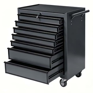 Best-Selling Industrial Style Customizable Tool Cabinet Trolley 3 Drawers <b>Padlockable</b> Wheels 200kg Load Capacity for Garage - Product Image 1