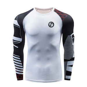 บริการ OEM คุณภาพพรีเมียม เสื้อรัดกล้ามเนื้อ MMA สีพื้น ดีไซน์โดดเด่น สำหรับใช้งานกลางแจ้ง - Product Image 1