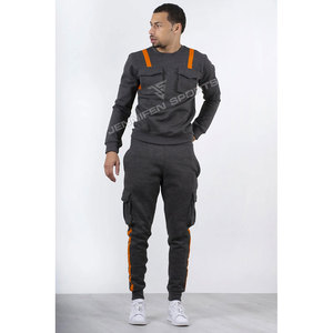 Conjunto Deportivo de Invierno Transpirable de Secado Rápido en Algodón/Poliéster, Sudadera con Capucha y Pantalones - Product Image 2
