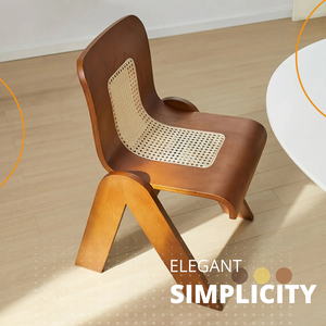 Silla de Comedor de Ratán y Madera de Fresno Fabricada en Vietnam - Product Image 6