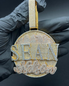 จี้ชื่อ Sean เงินแท้ 925 ชุบทอง 18K ประดับเพชรโมอิสซาไนต์ สไตล์ฮิปฮอป เครื่องประดับผู้ชาย ดีไซน์ตัวอักษรเก๋ไก๋ ของขวัญ - Product Image 5