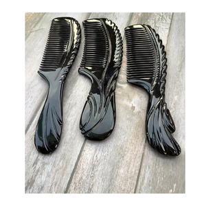 Peine Antiestático de Cuerno de Búfalo, Peine de Peluquería Hecho a Mano de Primera Calidad para Profesionales de Salón - Product Image 6