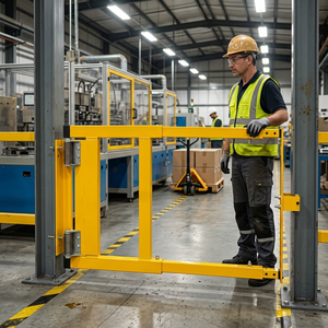 Barrière de sécurité à ressort réglable robuste, largeur ouverte 1m, en acier, certifiée ISO, qualité professionnelle, vente directe usine Vietnam - Product Image 4
