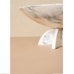 Bol à salade moyen en résine, magnifique bol rond pour aliments, design unique, fait main, effet marbré, ensemble de service pour salade en résine. - Product Image 3