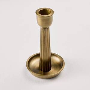 Luxury design gold plated <b>brass</b> candle holder set taper <b>candlestick</b> holder decorative candle stand table decor customization - Product Image 5