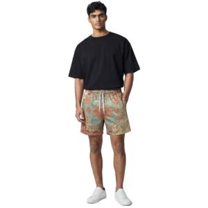 Double-<b>layer</b> Sublimation Weave 100% Polyester Solid High Street Custom Design Mesh Men's Streetwear Gym Blank Basketball Shorts - Product Image 1