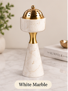 Acolchando a los Invitados con la Hospitalidad Árabe Tradicional: Quemador de Incienso de Metal y Resina Duradero con Fragancia de Bakhoor para Incienso Indio - Product Image 2