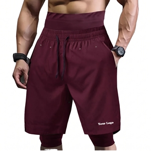 Men's Casual Awrah Shorts Custom Made Muslim Knee Length High Waist Sporty <b>Canvas</b> Solid Color 100% Polyester Waterproof - Product Image 2