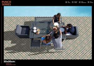 Dalles de sol numériques antidérapantes pour parking, céramique mate extérieure 300x300mm 30x30cm 12x12 pouces - Product Image 2