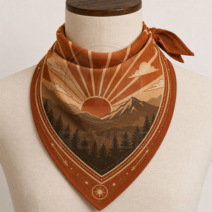 Bandana en toile de coton élégante et de haute qualité, respirante, écologique, séchage rapide, durable, unisexe, pour un style de vie actif, cyclisme, randonnée - Product Image 6