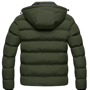 Chaquetas acolchadas ligeras para hombre con capucha desmontable, resistentes al agua, abrigos casuales de invierno, chaqueta de esquí con capucha y aislamiento. - Product Image 4