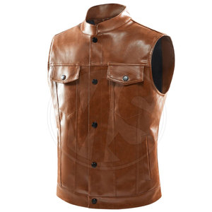 Chaleco de Cuero para Hombre, Tallas Grandes, para Uso en Exteriores, Ligero, Venta al Por Mayor - Product Image 2