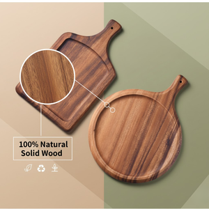 Tabla de Quesos y Charcutería Premium Grande de Madera de Acacia con Asa |   Tabla de Servir y Cortar Ecológica para Cocina y Regalos - Product Image 6