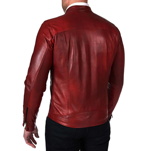 New Genuine Leather <b>Winter</b> Stand Collar Men's Breathable High Quality Leather <b>Jacket</b> <b>Cheap</b> Price - Product Image 2