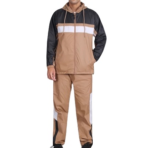 Conjunto Deportivo Cortavientos para Hombre al por Mayor, Chaqueta y Pantalones Resistentes al Agua con Logotipo Personalizado, Ropa Deportiva Transpirable para Viajes - Product Image 1