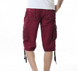 Shorts Cargo Homme Grande Taille Respirants 100% Polyester Couleur Unie Taille Mi-Haute Braguette Zippée Style Bermuda Décontracté Tissé - Product Image 6