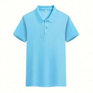 T-shirts unis personnalisés en gros, pour hommes, polos classiques, t-shirts économiques - Product Image 6