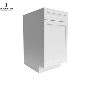 Gabinetes de cocina blancos de diseño europeo moderno JY Vietnam venta Modular Base pared mármol encimera bisagra cajón cesta deslizante - Product Image 5