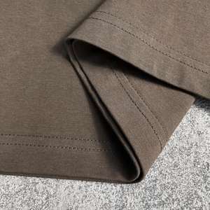 Camiseta de 220g con Logotipo Personalizado, Estilo Urbano, 100% Algodón, Hombros Caídos, Estilo Casual, Camiseta Blanca Estampada - Product Image 5