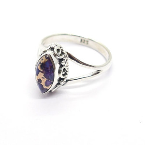 Anillo de cobre de alta gama hecho a mano, diseño único vintage, anillo de eternidad vermeil, anillos vintage para mujer. - Product Image 1