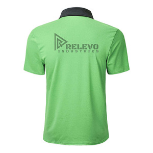 T-shirt décontracté vert à col rond et manches courtes pour homme Relevo Industries, 100 % coton jersey respirant, anti-boulochage, coupe ample - Product Image 6