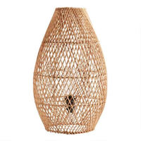 Fait à la main en osier rotin pendentif abat-jour élégant Design lustre bonne qualité bambou rond motif décor à la maison du Vietnam