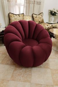 High End Pumpkin Lounge Sofa Chair for Hotel Lobby and Residential Furniture - Product Image 4