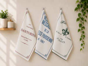 Printed Cotton Tea <b>Towel</b> Woven <b>Kitchen</b> Cloth Napkin Quick-Dry Absorbent Teatowel for Home Dining - Product Image 4