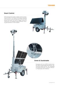 Di động năng lượng mặt trời giám sát Trailer OFF-Grid CCTV Trailer với năng lượng mặt trời 4G 5g PTZ camera - Product Image 5