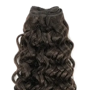 ผมแท้แบบ Remy Weft สีน้ำตาล ลอนธรรมชาติ เนื้อนุ่ม หนาเต็ม ปริมาณมาก - Product Image 4