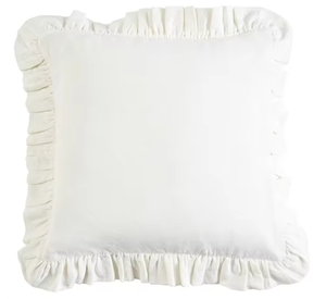Housse de coussin carrée rouge avec bord festonné turquoise, taie d'oreiller en coton faite à la main pour la décoration de la maison - Product Image 5