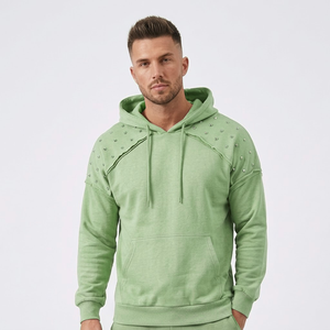 Sudadera con Capucha de Algodón 100% Personalizada con Cremallera, Bordado y Pedrería, de Alta Calidad, para Invierno, Estilo Casual, con Logotipo Personalizado, Novedad 2026 - Product Image 5